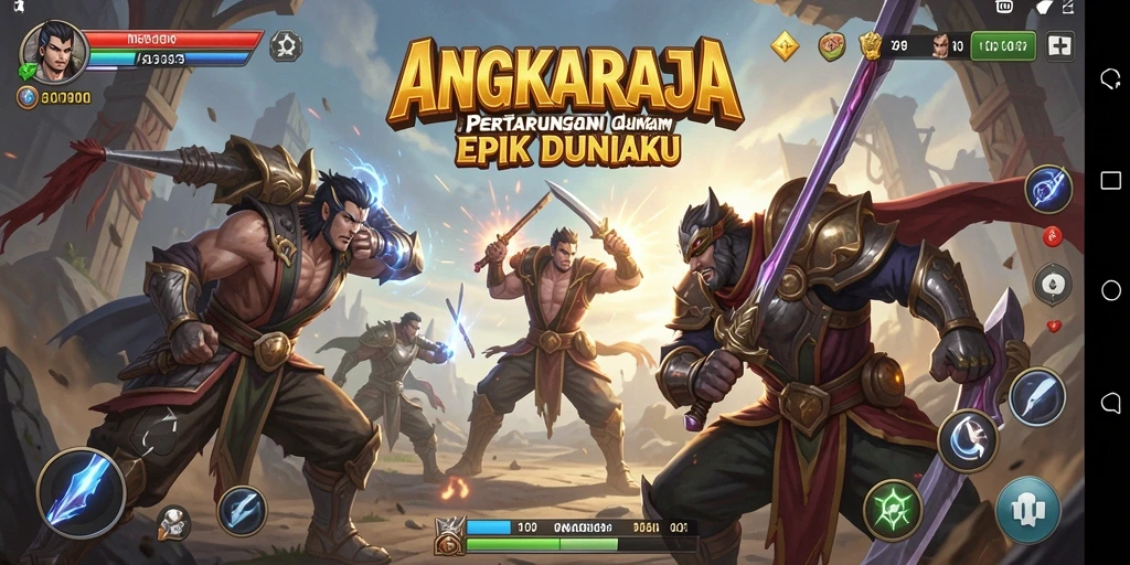 Tampilan aksi seru dari gameplay <strong>ANGKARAJA</strong>