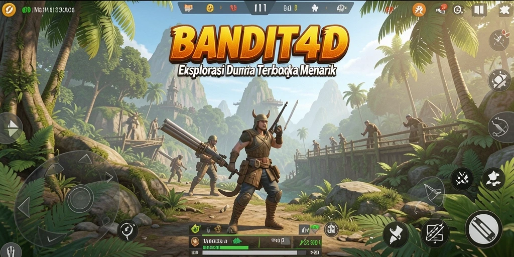 Tampilan gameplay BANDIT4D yang menarik dan luas.
