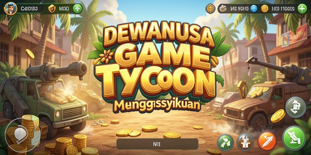 Screenshot gameplay DEWANUSA yang menarik dan penuh warna.