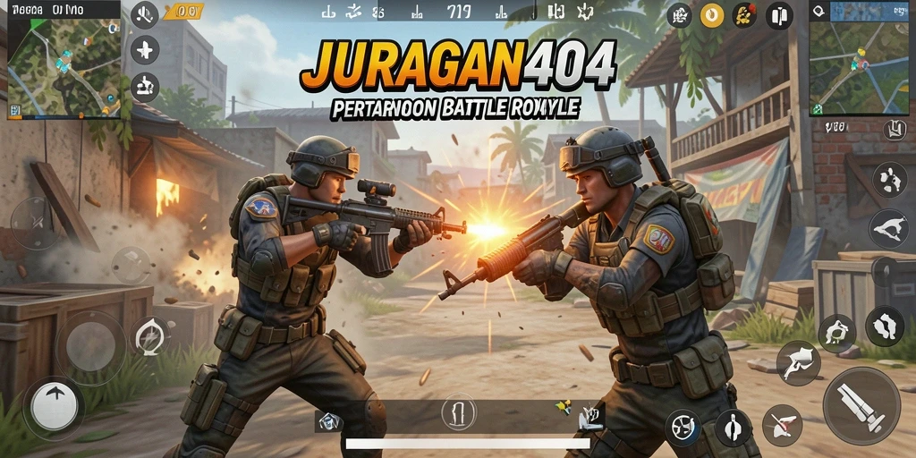 Gameplay menegangkan di arena JURAGAN404 yang penuh aksi.