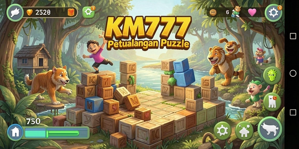 Gameplay seru KM777 yang penuh tantangan puzzle.