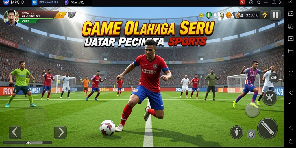 Tampilan gameplay seru dari MPOID yang menampilkan pertempuran olahraga intens.