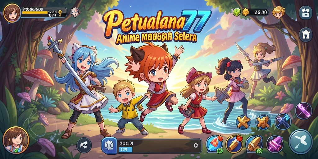 Gameplay seru dengan karakter anime yang dinamis dan menarik.