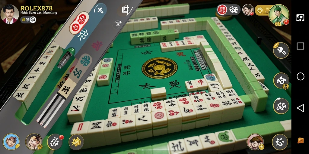 Screenshot ROLEX878 menampilkan aksi seru permainan Mahjong.