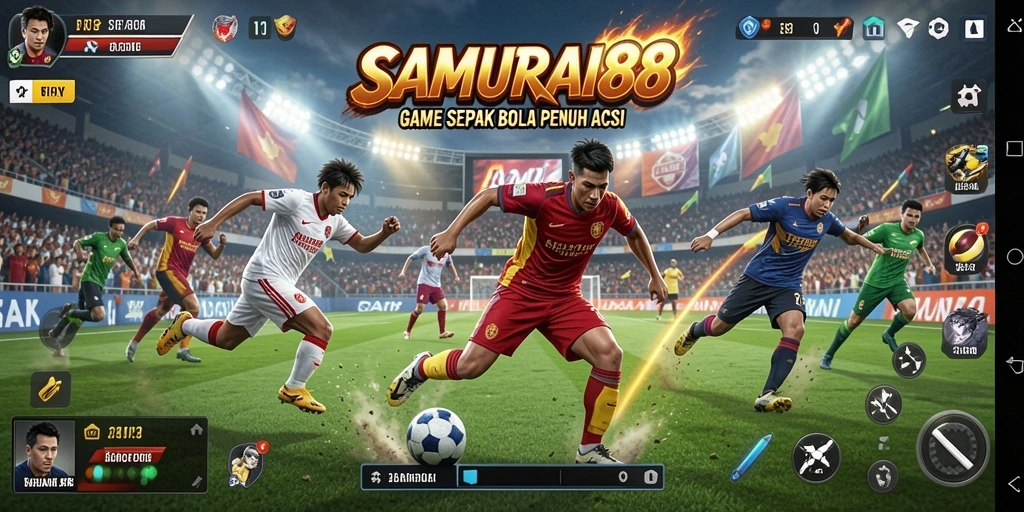 Tampilan menakjubkan dari gameplay <strong>SAMURAI88</strong> yang penuh aksi.
