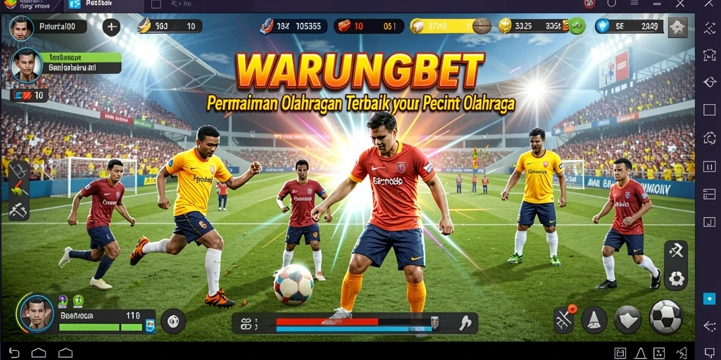 Tangkapan layar dari gameplay menampilkan pertandingan olahraga yang mendebarkan.