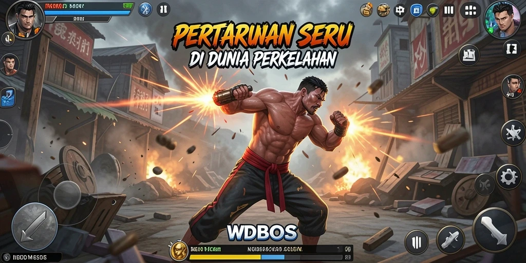 Tampilan menarik dari gameplay Fighting WDBOS.